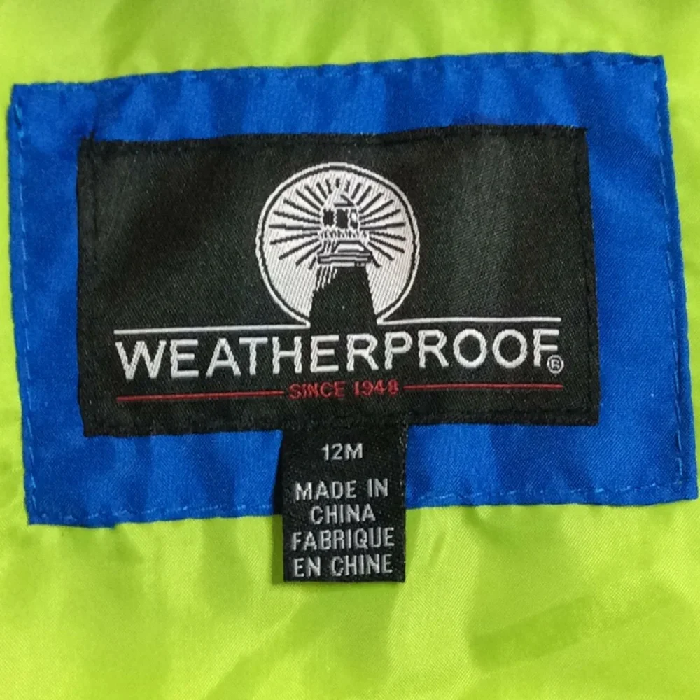 Weatherproof  Jacket 12M Royal Blue Black NWT